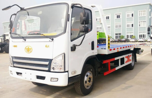 Flatbed Wrecker Towing FAW China Factory 110HP 4ton 5ton Truck For Sale - 图片 5