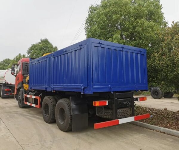 Mounted Construction Loader Crane Dongfeng Dump Truck with 6.3ton 10Ton Knuckle Crane Tipper 6X4 10 Wheels Truck - 图片 4