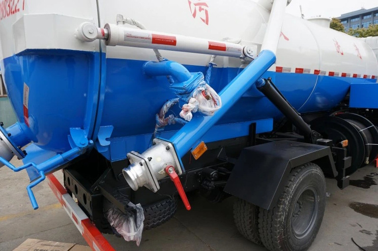Dongfeng High Suction Pressure Blower Drain 10000L Cleaning Toilet Truck - 图片 6