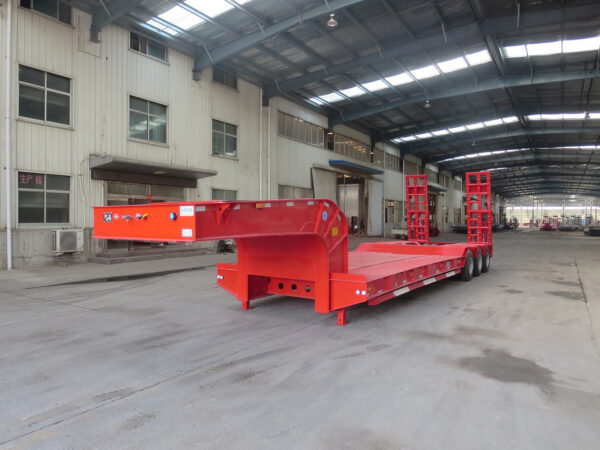 Low Flatbed/Bed Three-Line Semi-trailer China Customizable - 图片 2