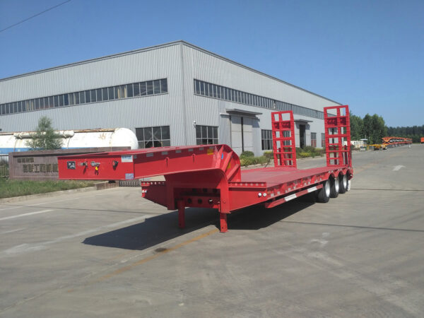 Low Flatbed Semi-trailer Direct Sale from China Factory