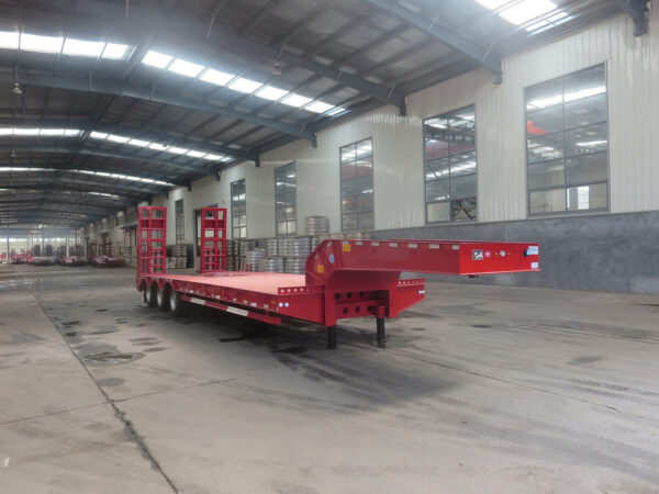Low Flat/Low-Bed Semi-Trailer China Factory Customizable for Sale - 图片 3