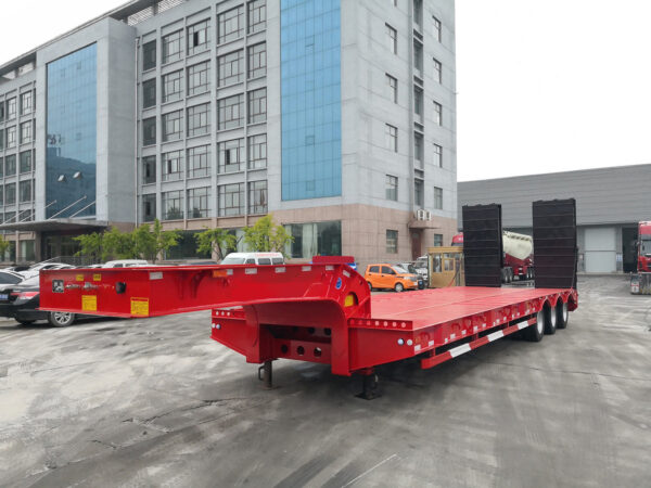 Low Flatbed Semi-Trailer China Factory for Sale