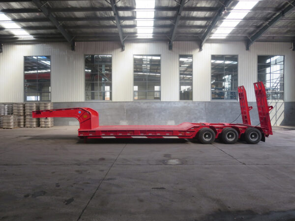 Low Flatbed/Bed Three-Line Semi-trailer China Customizable - 图片 3