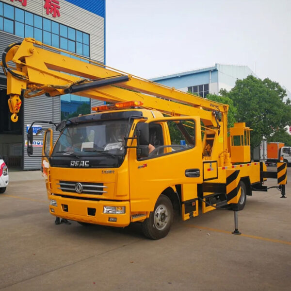 High Altitude Operation 18m Aerial Platform Truck Hydraulic Aerial Cage - 图片 2