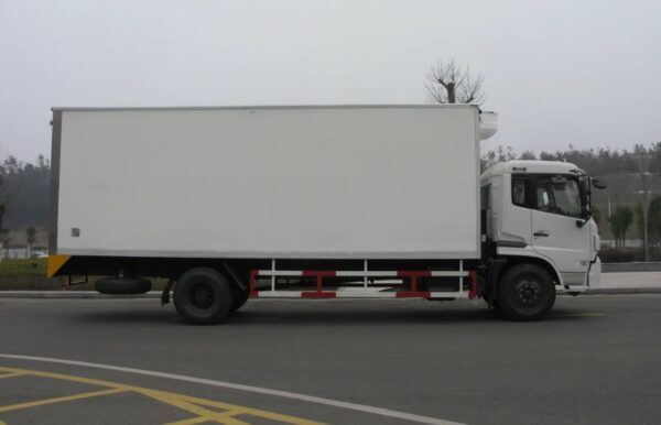 Refrigerated Truck with Rear Hydraulic Platform Fish/Meat/Vaccine/Vegetables Transport Dongfeng 8tons 10tons Refrigerated Truck - 图片 2