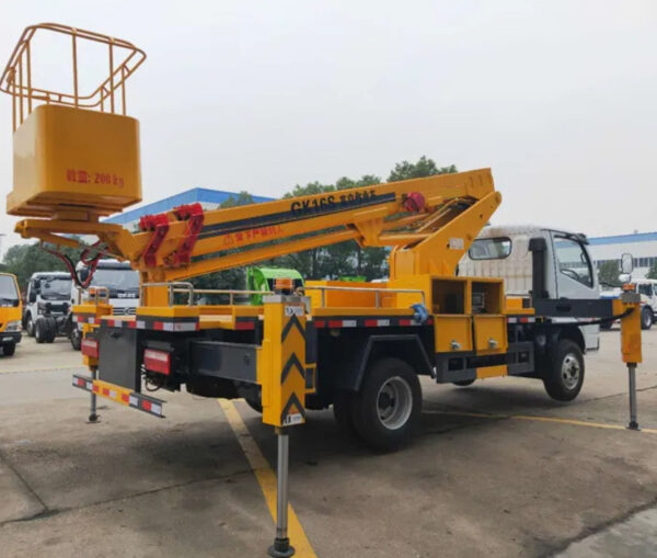 Dongfeng Bucket Aerial Lift High Operation Work Truck with 12m 14m 16m 18m 4*2 Straight Extend Arm - 图片 3