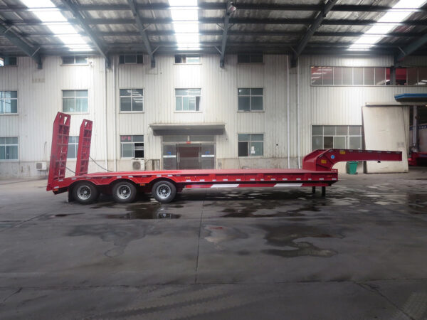 Low Flat/Low-Bed Semi-Trailer China Factory Customizable for Sale - 图片 4