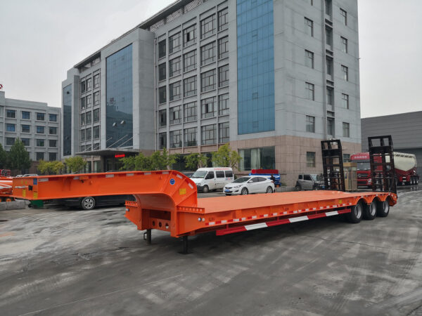 Low Flatbed/Low Bed Semi-Trailer China Factory for sale - 图片 4