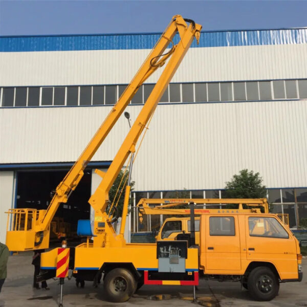 HOWO Extended Boom Arm 4X2 12m High Altitude Operation Hydraulic Lifting Cage Truck - 图片 4