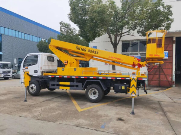 Dongfeng Bucket Aerial Lift High Operation Work Truck with 12m 14m 16m 18m 4*2 Straight Extend Arm - 图片 6