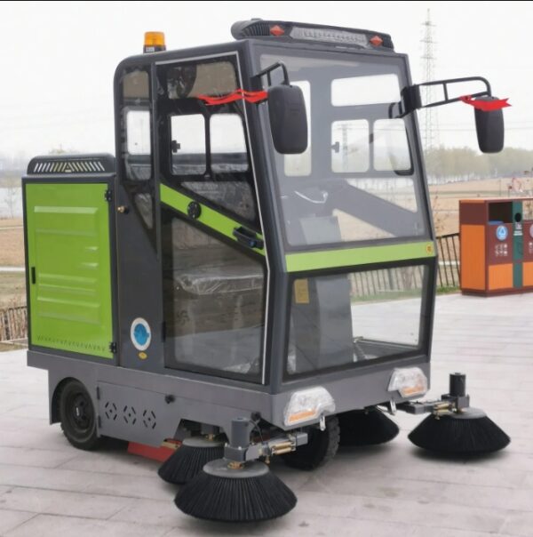 Outdoor Road Sweeper Sidewalk Driveway Garbage Ride on Sweepering Machine - 图片 3
