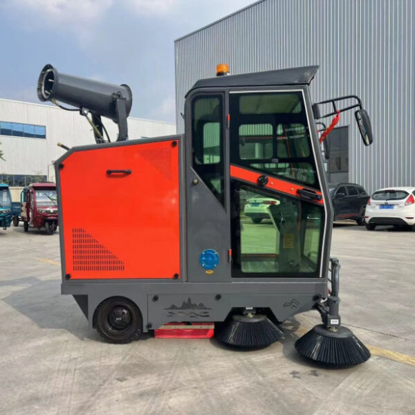 Electric Road Floor Sweeper Ride Mini Road Sweeper for Sale - 图片 4
